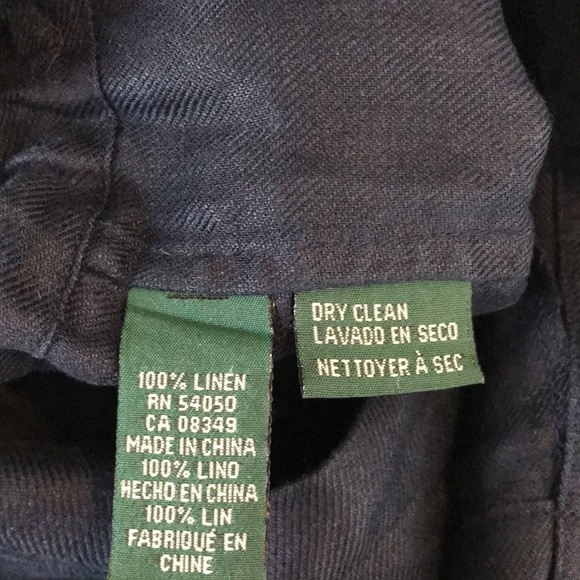 Lauren Ralph Lauren 100% Linen Lightweight Hooded Jacket in Navy - Picture 12 of 12